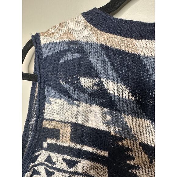 Democracy Women’s Open Cardigan Sleeveless Sweater Vest Pockets Medium Open Knit - Picture 13 of 16